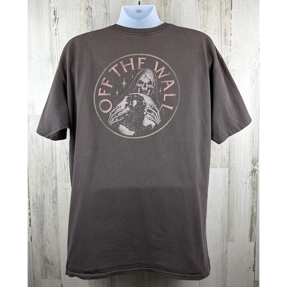Vans Off The Wall Grim Reaper Faded Distressed T-Shirt XL (23”x30”)